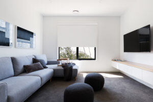 Modern casual second living tv room in a contemporary home